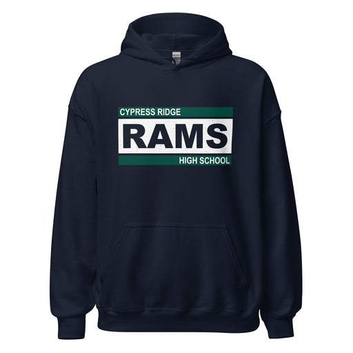 Cypress Ridge High School Rams Navy Classic Unisex Hoodie 098