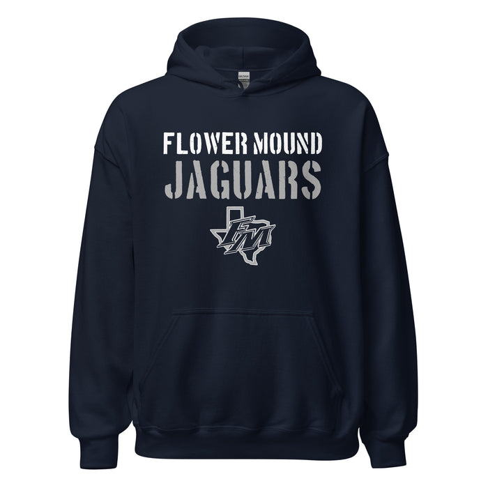 Flower Mound High School Jaguars Navy Blue Classic Unisex Hoodie 017
