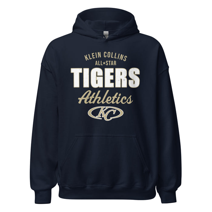 Klein Collins High School Tigers Navy Classic Unisex Hoodie 034