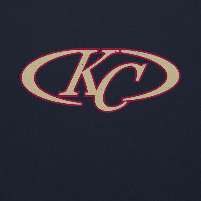 Close-up view of Klein Collins High School Tigers Navy Classic Unisex Hoodie 200