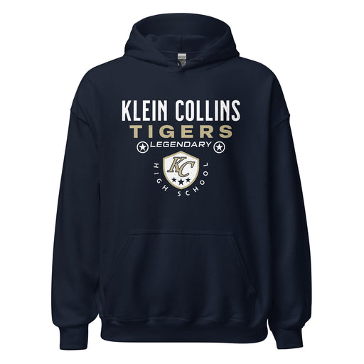 Klein Collins High School Tigers Navy Classic Unisex Hoodie 003