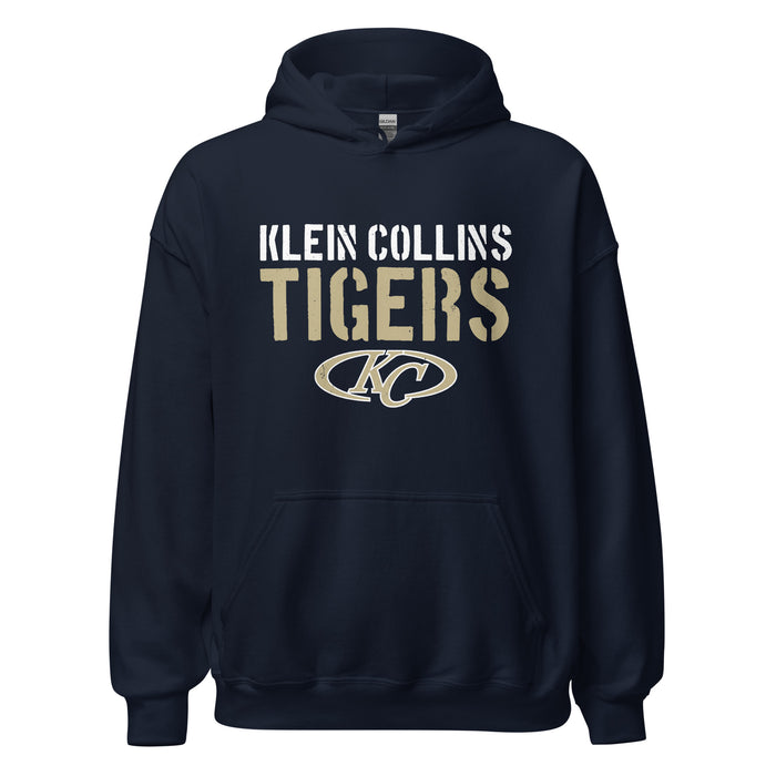 Klein Collins High School Tigers Navy Classic Unisex Hoodie 017