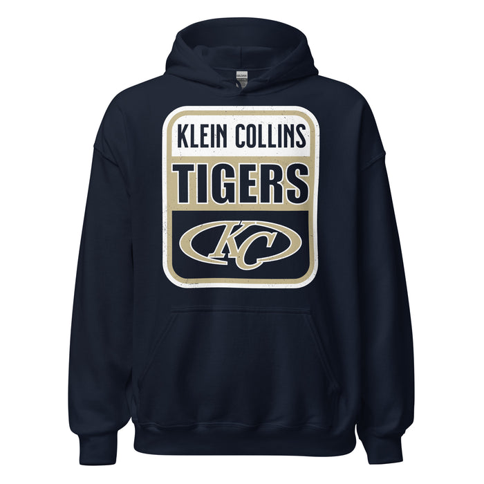 Klein Collins High School Tigers Navy Classic Unisex Hoodie 001
