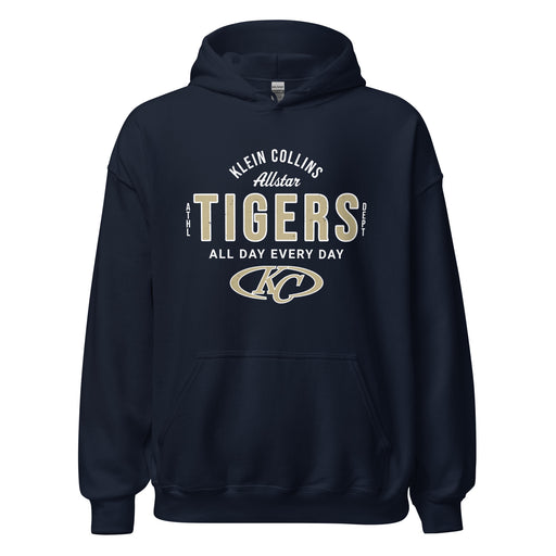 Klein Collins High School Tigers Navy Classic Unisex Hoodie 034