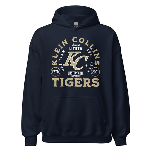 Klein Collins High School Tigers Navy Classic Unisex Hoodie 208