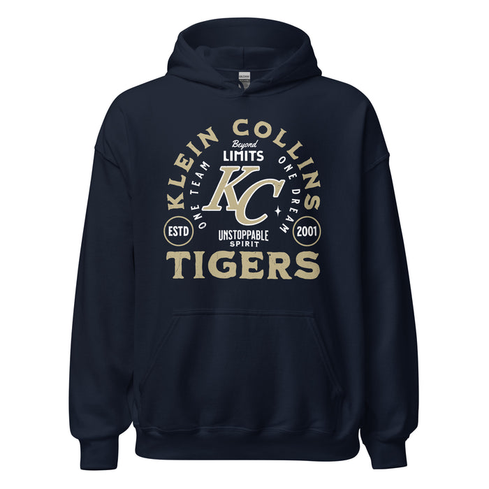 Klein Collins High School Tigers Navy Classic Unisex Hoodie 208