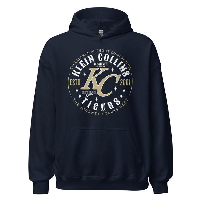 Klein Collins High School Tigers Navy Classic Unisex Hoodie 214