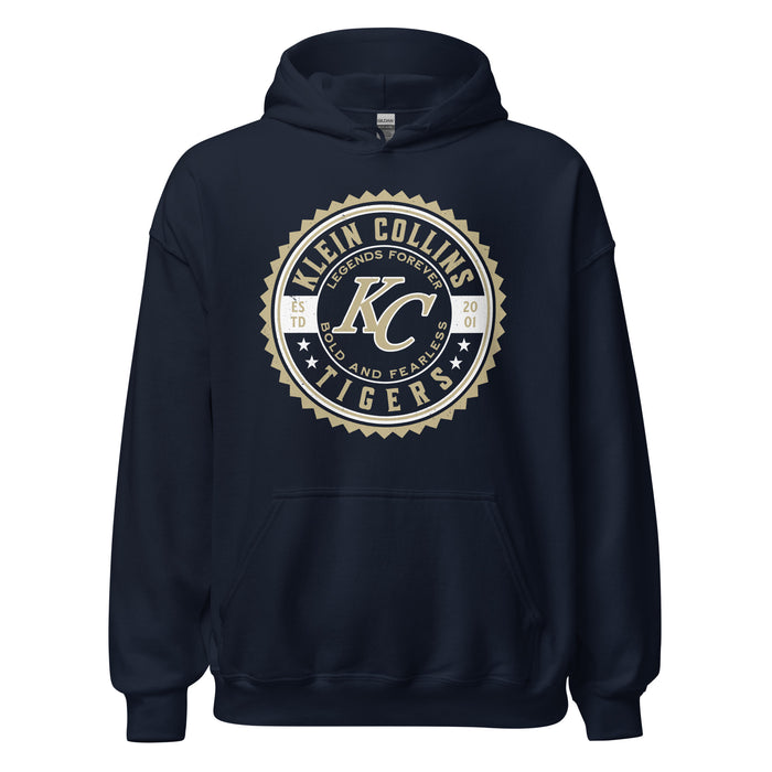 Klein Collins High School Tigers Navy Classic Unisex Hoodie 203