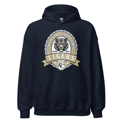Klein Collins High School Tigers Navy Classic Unisex Hoodie 212