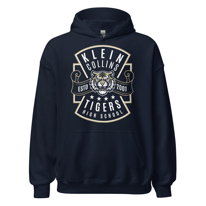 Klein Collins High School Tigers Navy Classic Unisex Hoodie 207