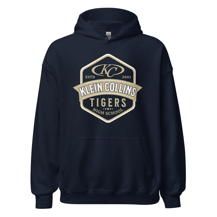 Klein Collins High School Tigers Navy Classic Unisex Hoodie 209