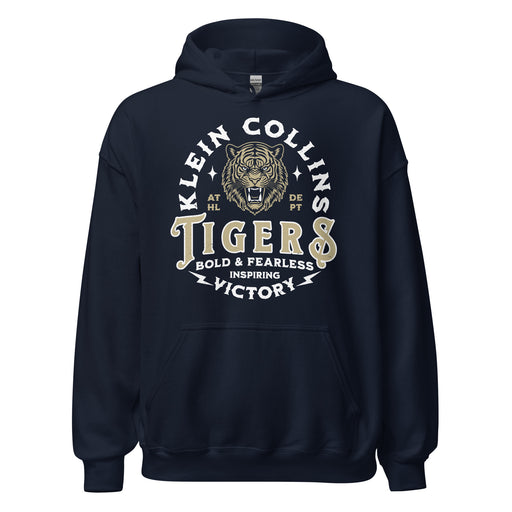 Klein Collins High School Tigers Navy Classic Unisex Hoodie 206