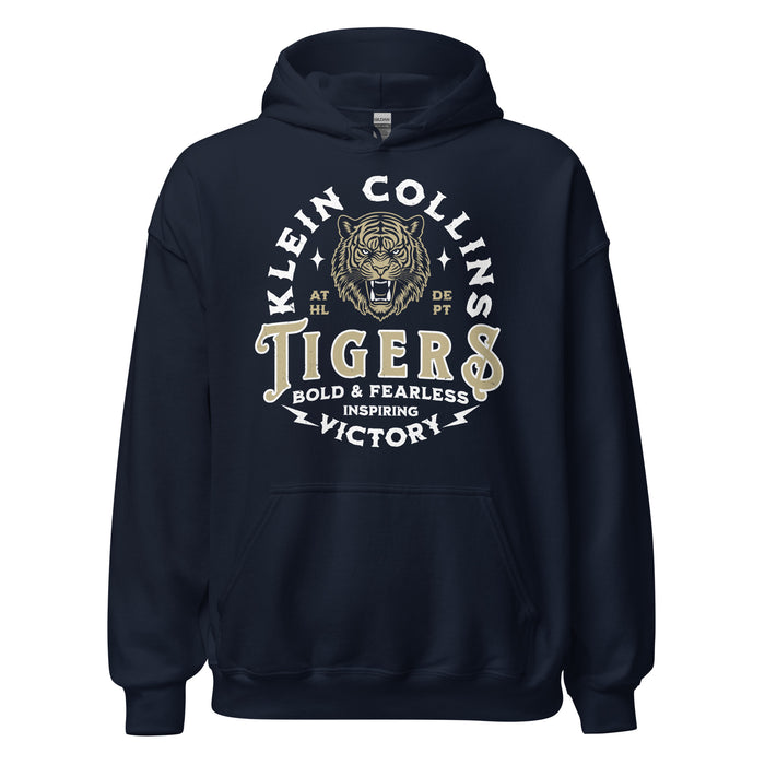 Klein Collins High School Tigers Navy Classic Unisex Hoodie 206