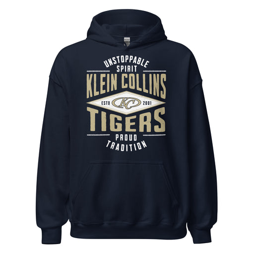 Klein Collins High School Tigers Navy Classic Unisex Hoodie 210