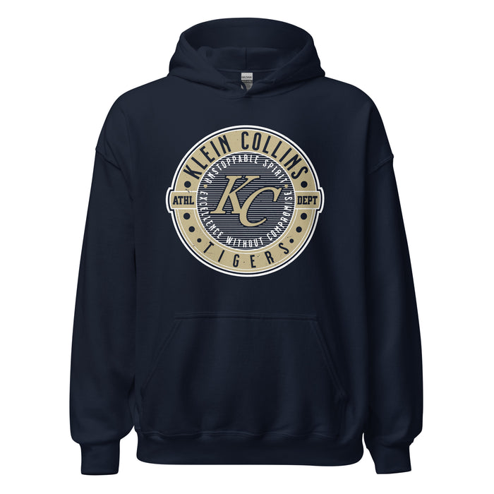 Klein Collins High School Tigers Navy Classic Unisex Hoodie 224