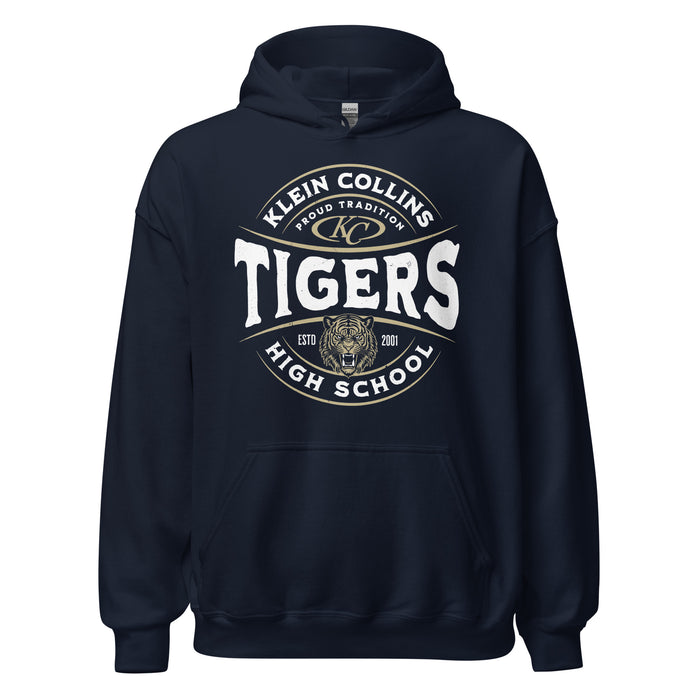 Klein Collins High School Tigers Navy Classic Unisex Hoodie 218
