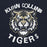 Close-up view of Klein Collins High School Tigers Navy Classic Unisex Hoodie 228