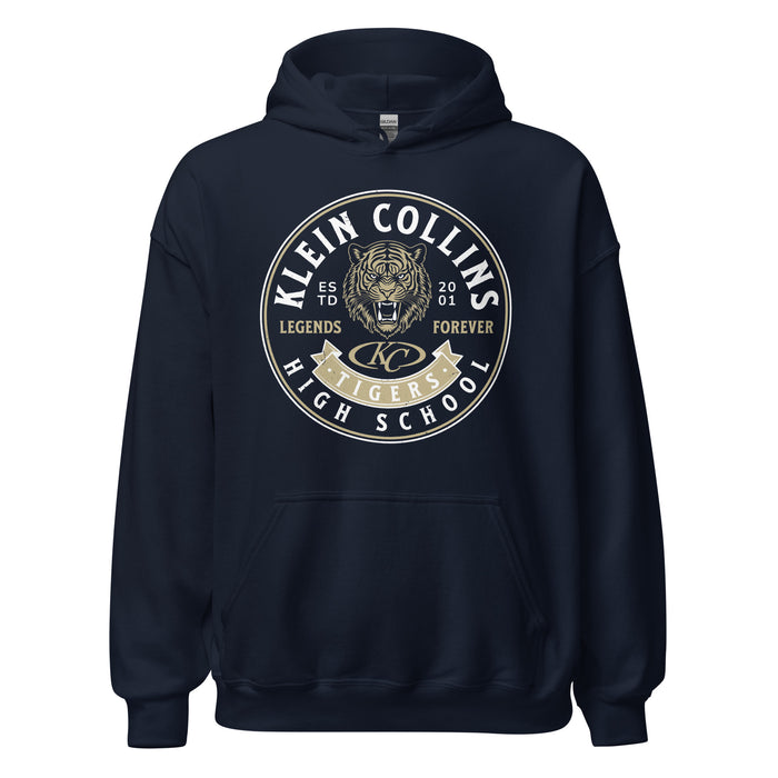 Klein Collins High School Tigers Navy Classic Unisex Hoodie 215