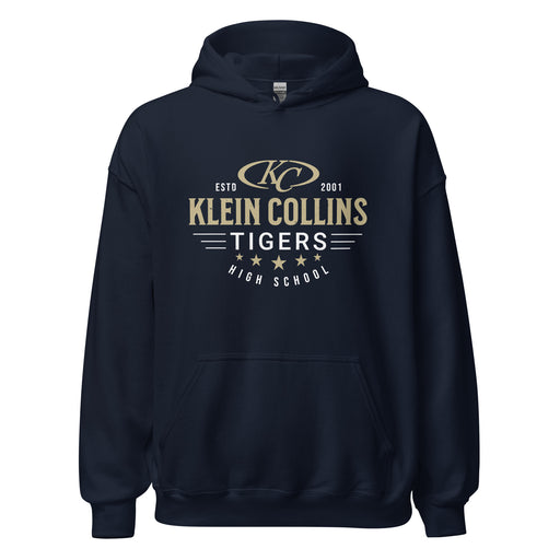 Klein Collins High School Tigers Navy Classic Unisex Hoodie 217