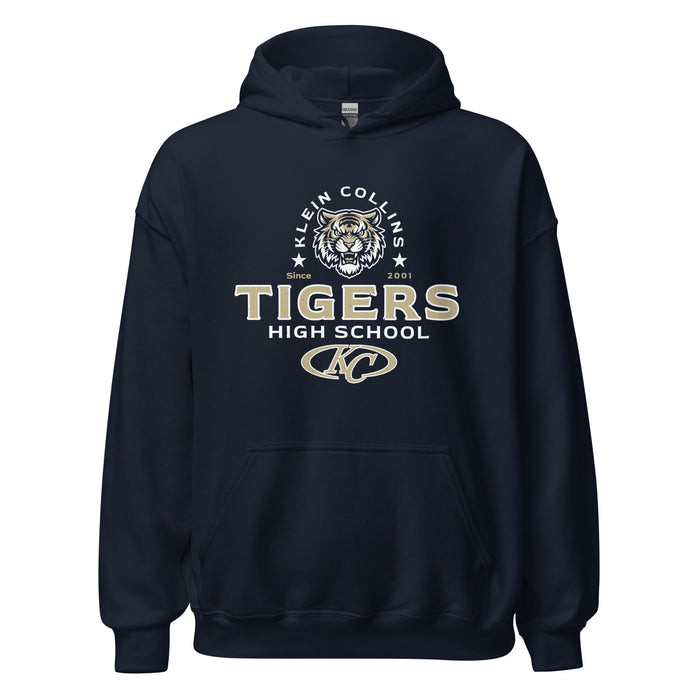 Klein Collins High School Tigers Navy Classic Unisex Hoodie 222