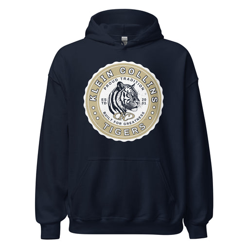 Klein Collins High School Tigers Navy Classic Unisex Hoodie 216