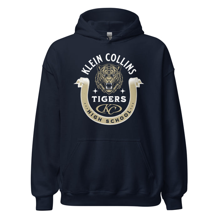 Klein Collins High School Tigers Navy Classic Unisex Hoodie 229