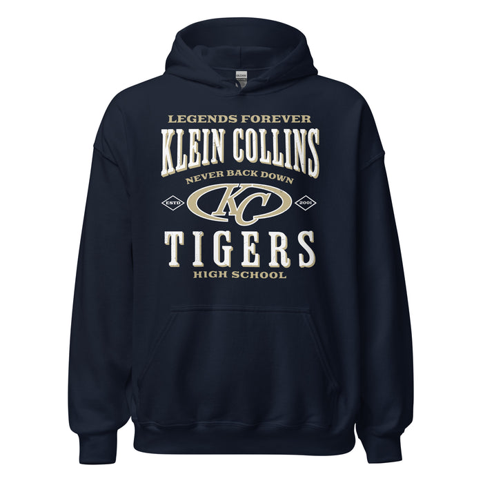 Klein Collins High School Tigers Navy Classic Unisex Hoodie 230