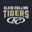 Close-up view of Klein Collins High School Tigers Navy Classic Unisex Hoodie 234