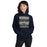 Woman wearing Klein Collins High School Tigers Navy Classic Unisex Hoodie 237