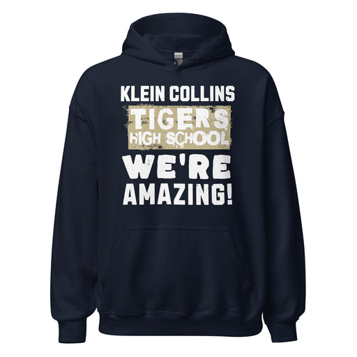 Klein Collins High School Tigers Navy Classic Unisex Hoodie 231