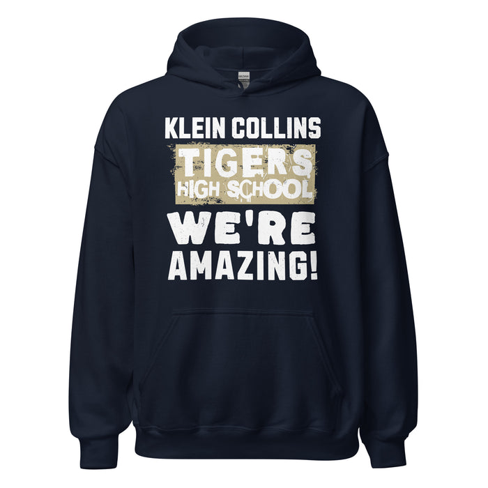 Klein Collins High School Tigers Navy Classic Unisex Hoodie 231