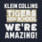 Close-up view of Klein Collins High School Tigers Navy Classic Unisex Hoodie 231