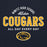 Close-up view of Nimitz High School Cougars Navy Blue Classic Unisex Hoodie 040