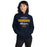 Woman wearing Nimitz High School Cougars Navy Blue Classic Unisex Hoodie 034