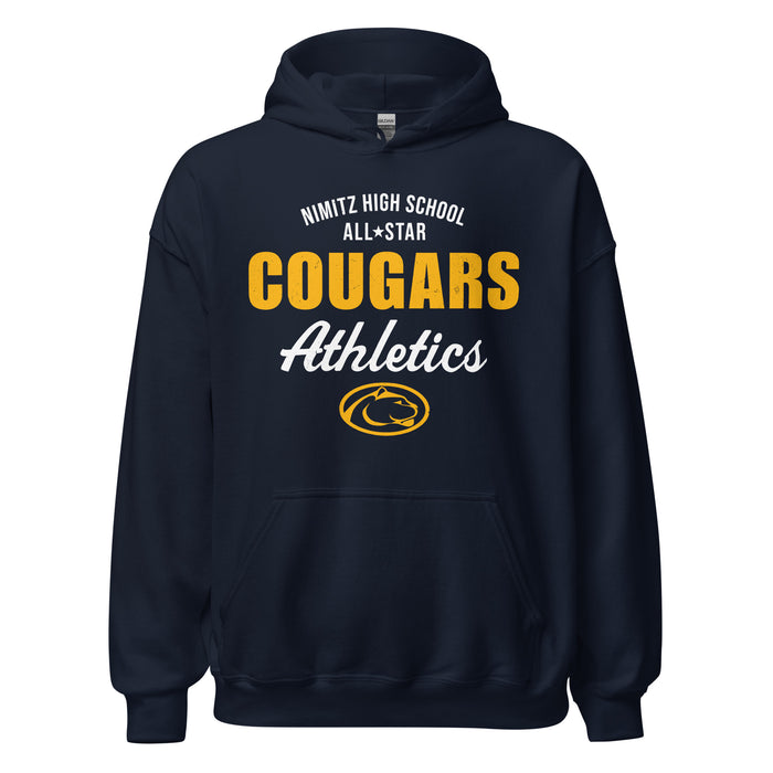 Nimitz High School Cougars Navy Blue Classic Unisex Hoodie 034