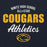 Close-up view of Nimitz High School Cougars Navy Blue Classic Unisex Hoodie 034