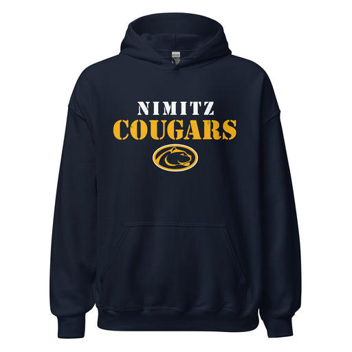 Nimitz High School Cougars Navy Blue Classic Unisex Hoodie 017