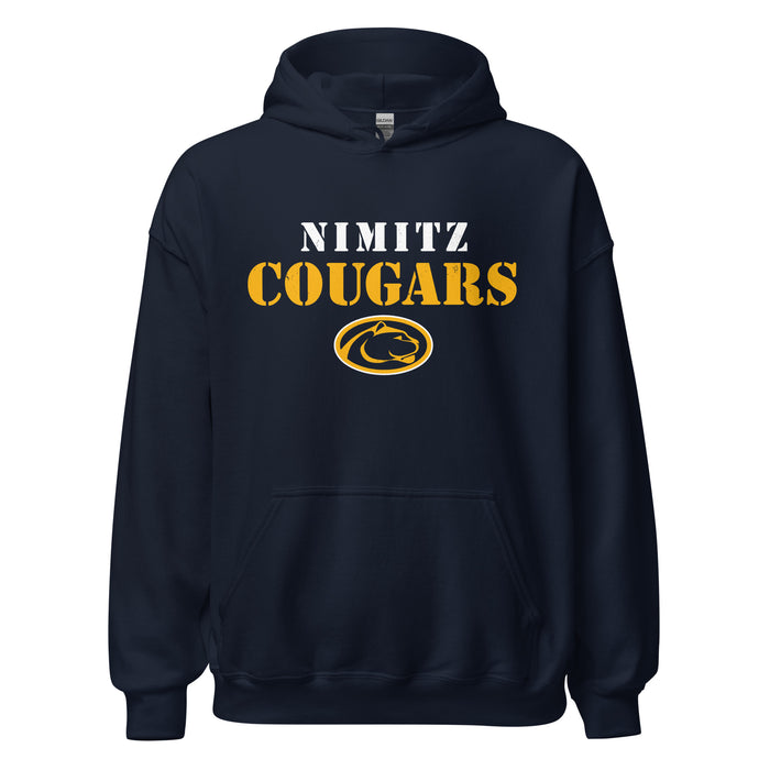Nimitz High School Cougars Navy Blue Classic Unisex Hoodie 017