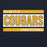 Close-up view of Nimitz High School Cougars Navy Blue Classic Unisex Hoodie 098
