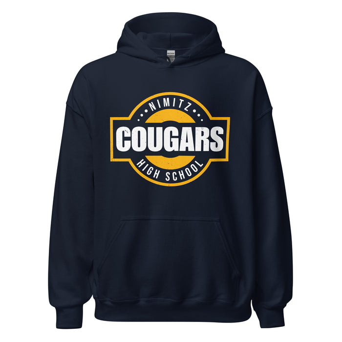 Nimitz High School Cougars Navy Blue Classic Unisex Hoodie 011