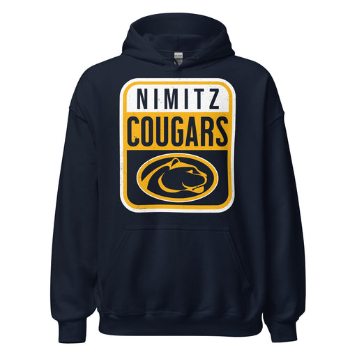 Nimitz High School Cougars Navy Blue Classic Unisex Hoodie 001