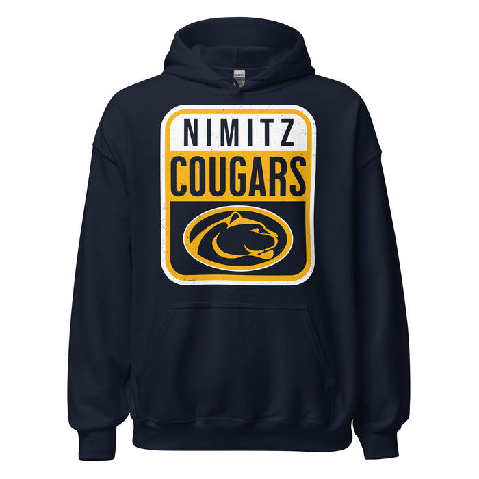 Nimitz High School Cougars Navy Blue Classic Unisex Hoodie 001