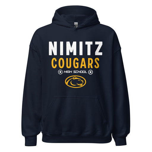 Nimitz High School Cougars Navy Blue Classic Unisex Hoodie 003