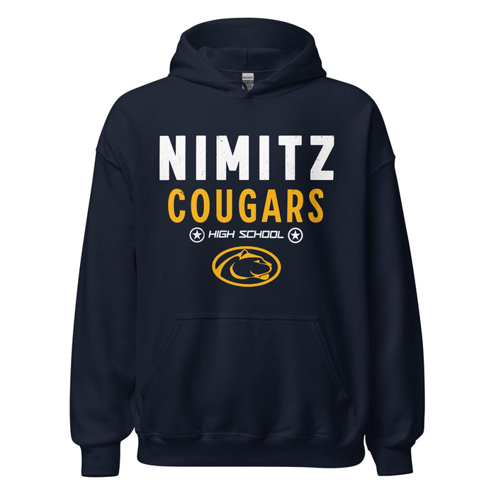 Nimitz High School Cougars Navy Blue Classic Unisex Hoodie 003
