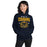 Woman wearing Nimitz High School Cougars Navy Blue Classic Unisex Hoodie 204