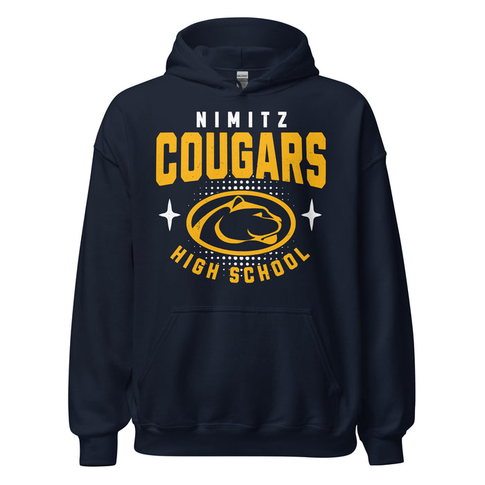 Nimitz High School Cougars Navy Blue Classic Unisex Hoodie 204