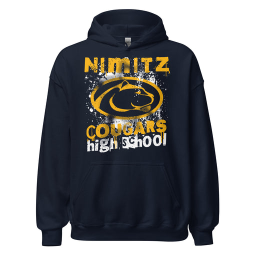 Nimitz High School Cougars Navy Blue Classic Unisex Hoodie 205