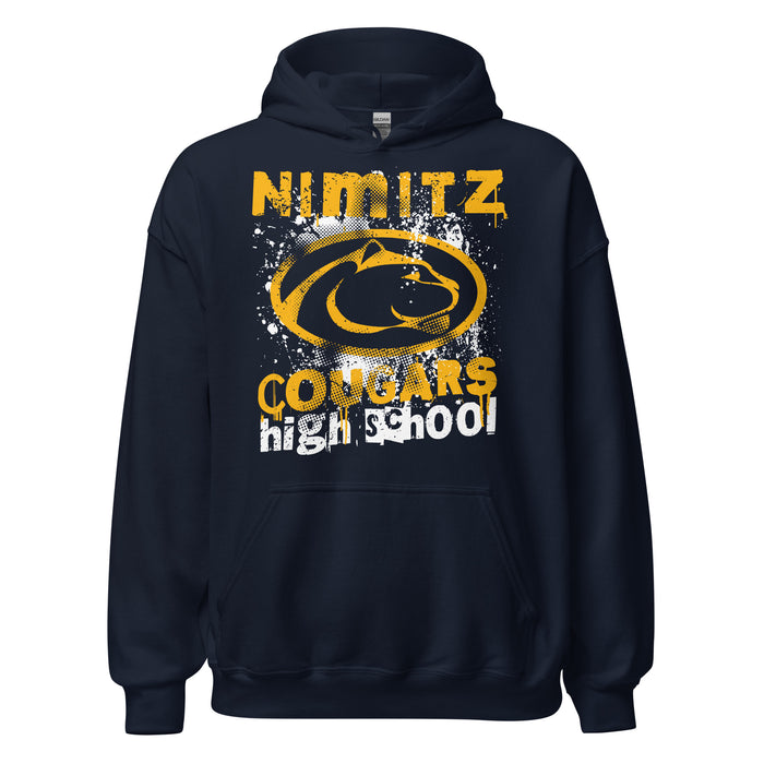 Nimitz High School Cougars Navy Blue Classic Unisex Hoodie 205