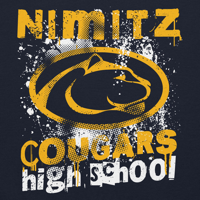 Nimitz High School Cougars Navy Blue Classic Unisex Hoodie 205