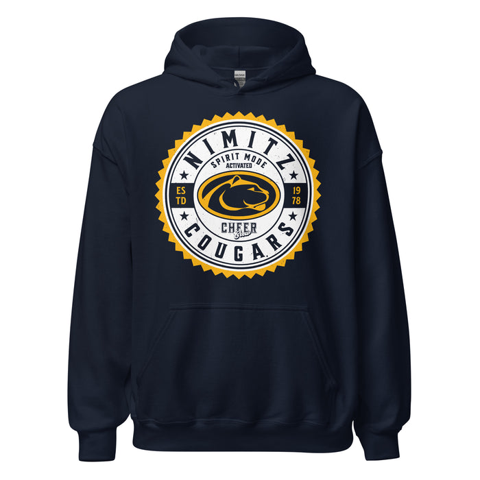 Nimitz High School Cougars Navy Blue Classic Unisex Hoodie 203